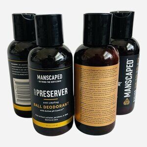 Lot 4 MANSCAPED The Crop Preserver Anti Chafing Mens Ball Deodorant 2oz New